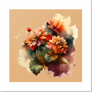 Fall Flowers Posters and Art